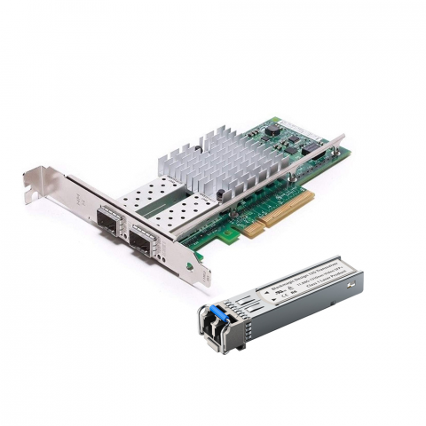 DELL Intel X520 DP 10GB DA/SFP+ Dual Port Network Card (excluding SFP+Optics/DA cable)