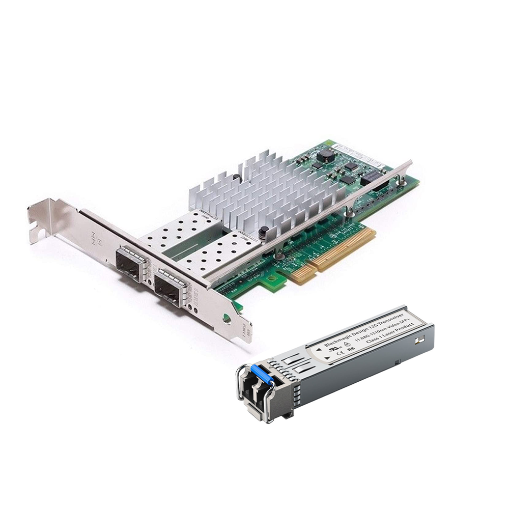 DELL Intel X520 DP 10GB DA/SFP+ Dual Port Network Card (excluding SFP+Optics/DA cable)