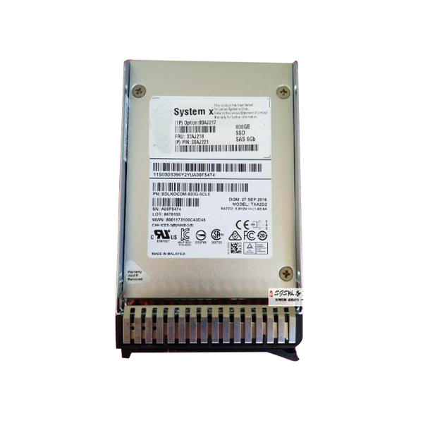 00AJ217 - IBM 800-GB 6G 2.5 MLC Ent SAS G3HS SSD