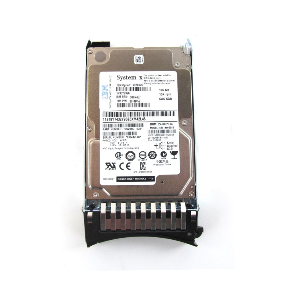 00FN457 - IBM 146GB 15K 6Gbps SAS 2.5″ SFF G2HS HDD