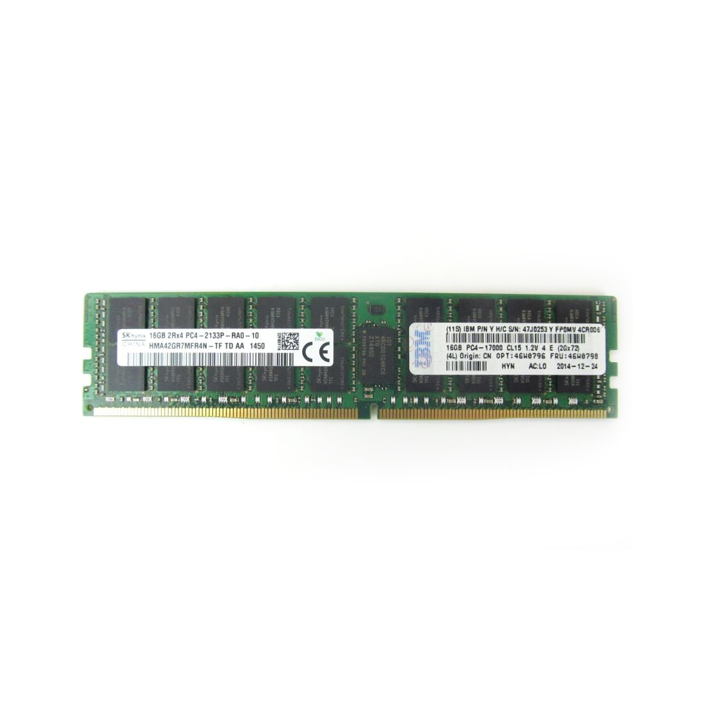 46W0813 - 8GB (1x8GB, 2Rx8, 1.2V) PC4-17000 DDR4 2133MHz LP ECC UDIMM